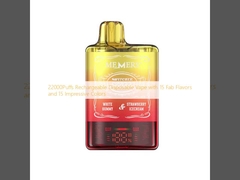 22000Puffs Wypuszczalny jednorazowy vaper z 15 wspaniałymi smakami i 15 imponującymi kolorami